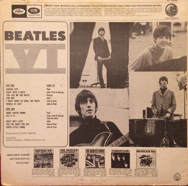 The Beatles : Beatles VI (LP, Album, RE, Pur)