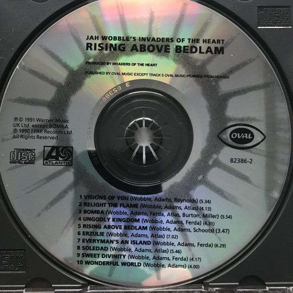 Jah Wobble's Invaders Of The Heart : Rising Above Bedlam (CD, Album)