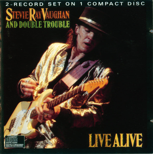 Stevie Ray Vaughan & Double Trouble : Live Alive (CD, Album, RE, Pit)