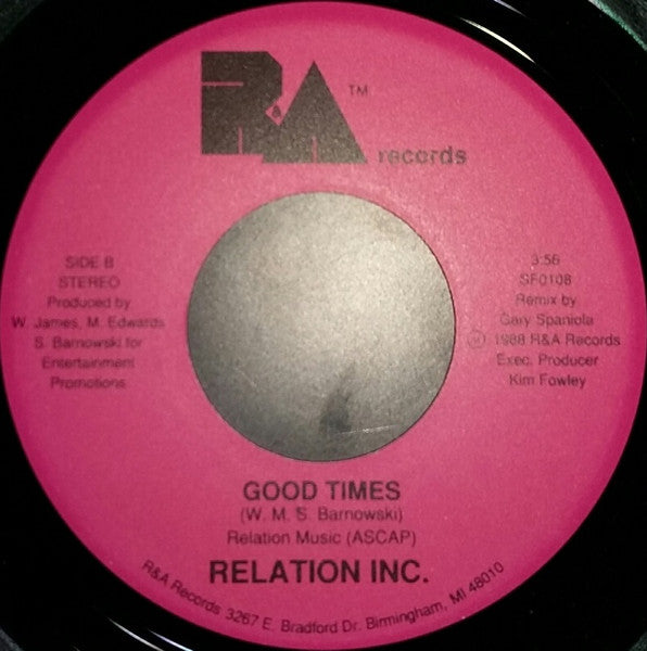 Relation Inc. : Any Other Lover (7")