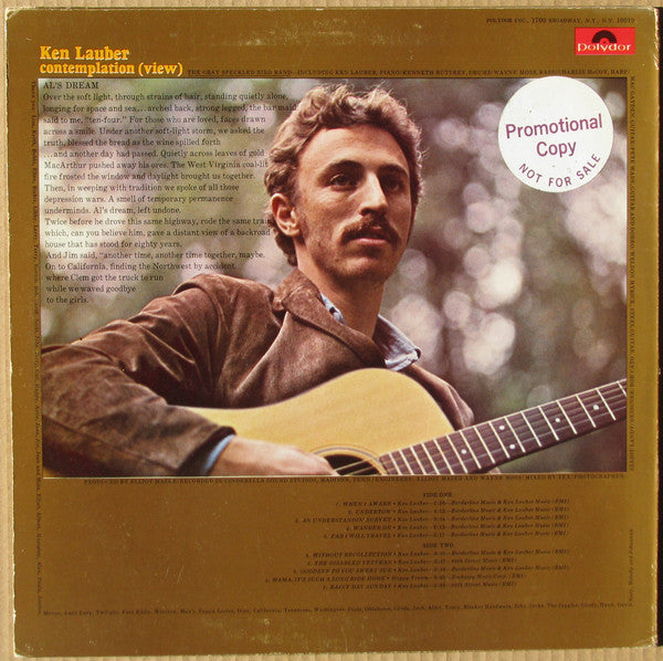 Ken Lauber : Contemplation (View) (LP, Promo)