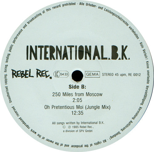 International B.K. : International.B.K. (12")
