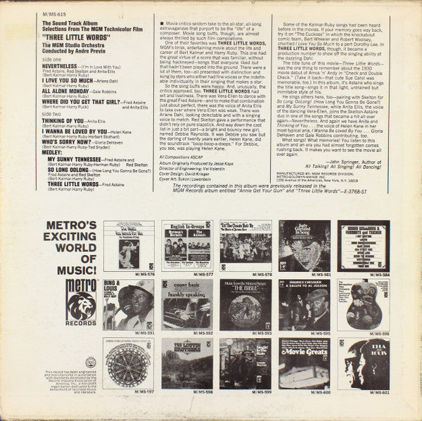 Various : Three Little Words (LP, Album)