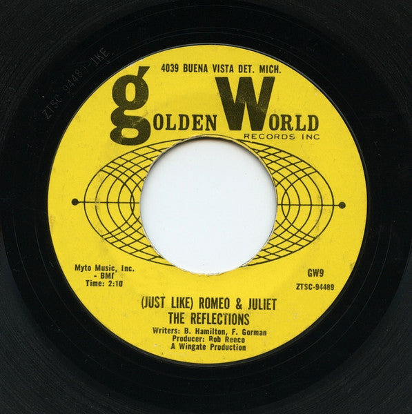 The Reflections (2) : (Just Like) Romeo & Juliet / Can't You Tell By The Look In My Eyes (7", Single, Mono)
