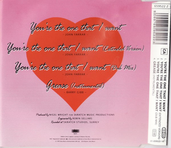 Craig McLachlan & Debbie Gibson : You're The One That I Want (CD, Maxi)