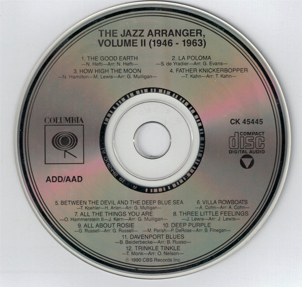 Various Featuring Oliver Nelson, Claude Thornhill, Woody Herman, Gene Krupa, Gerry Mulligan : The Jazz Arranger Volume 2 (1946-1963) (CD, Comp, Mono, RE, RM)
