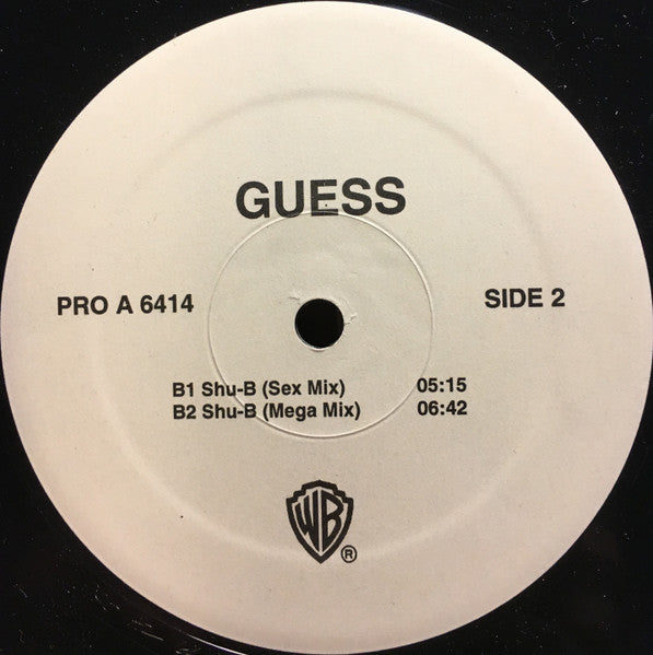 Guesss : Shu-B (12", Promo)