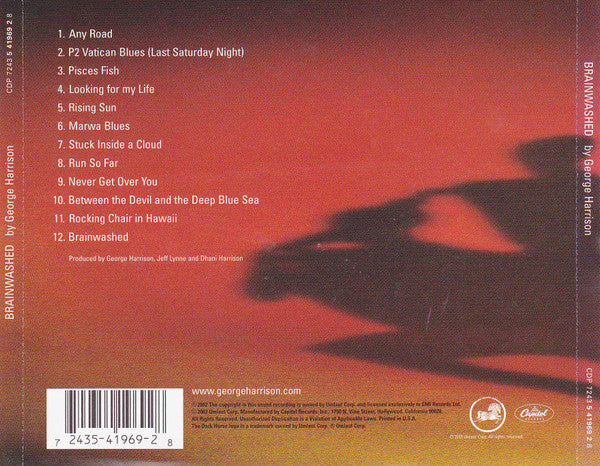 George Harrison : Brainwashed (CD, Album, RE, Cin)