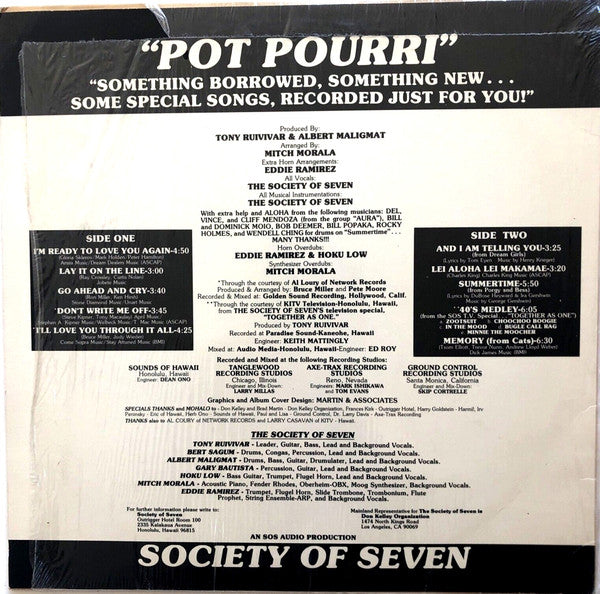 Society Of Seven : Pot Pourri (LP, Album)