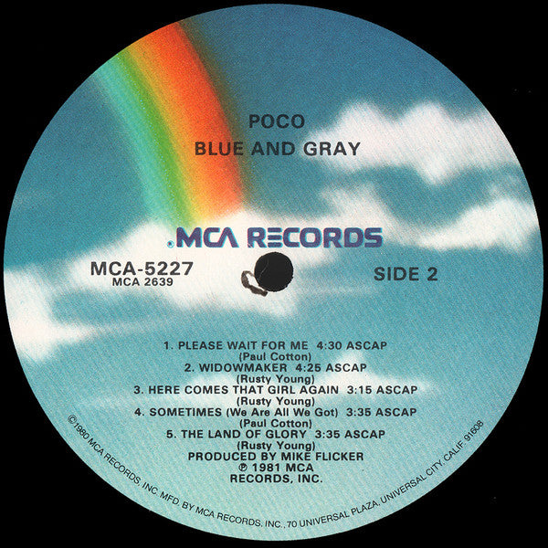 Poco (3) : Blue And Gray (LP, Album)