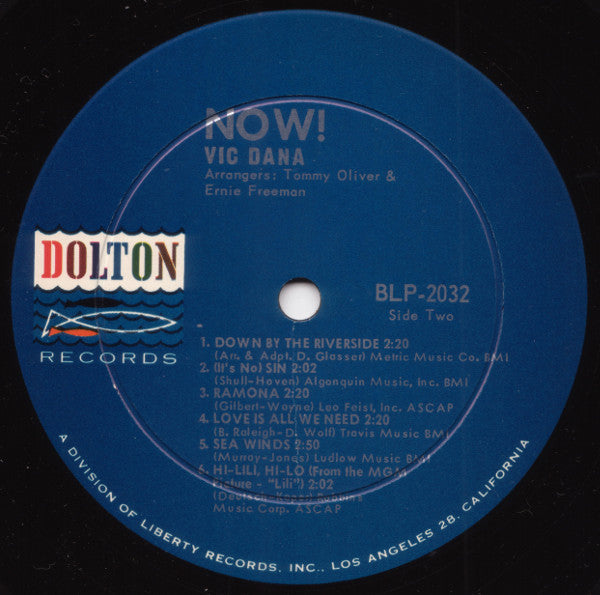 Vic Dana : Now! (LP, Album, Mono)