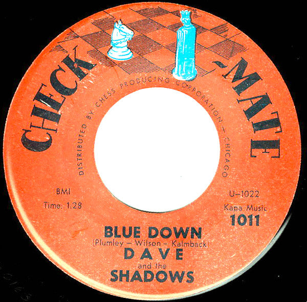 Dave And The Shadows : Here After / Blue Down (7", Single, Mono)