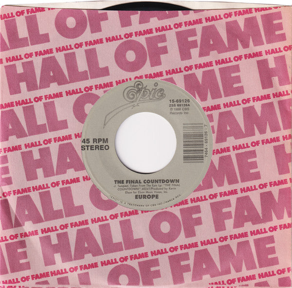 Europe (2) : The Final Countdown / Carrie (7", Single, RE)