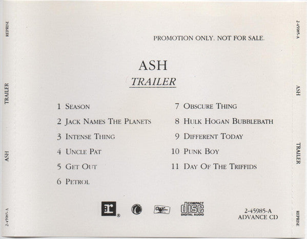 Ash : Trailer (CD, Album, Promo)