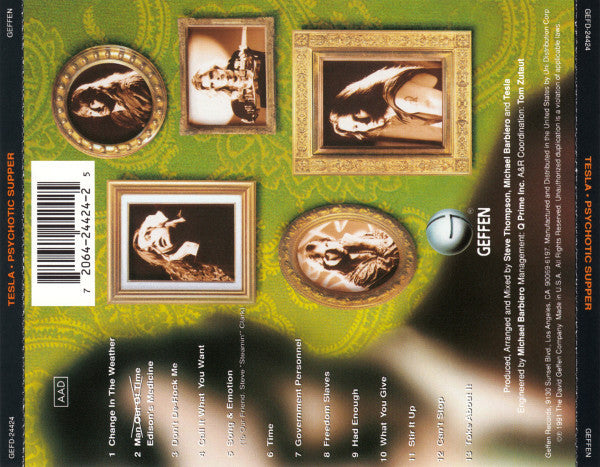 Tesla : Psychotic Supper (CD, Album, RE, Pit)