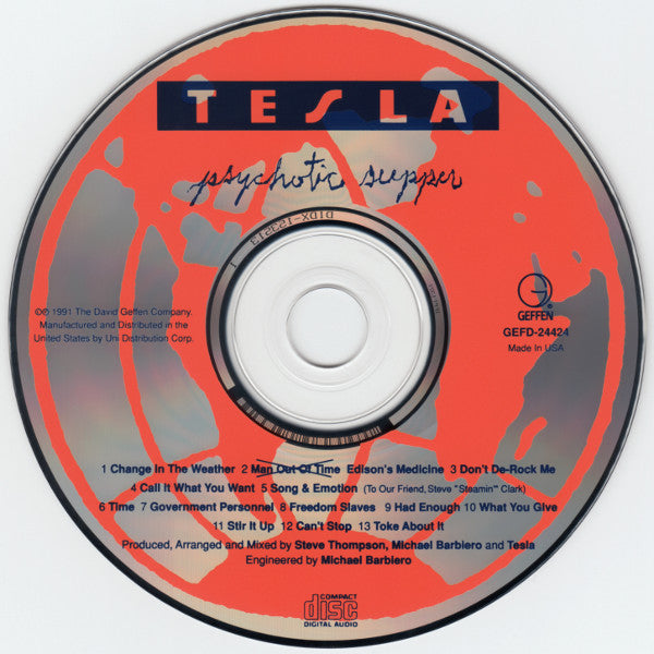 Tesla : Psychotic Supper (CD, Album, RE, Pit)