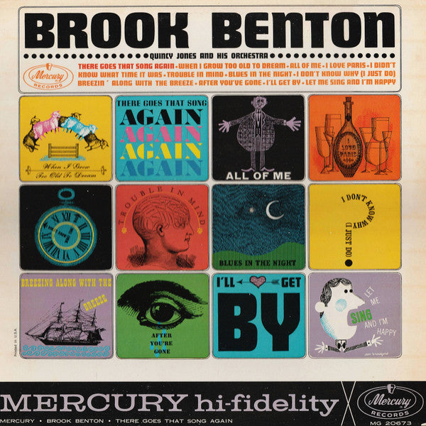 Brook Benton with Quincy Jones And His Orchestra : There Goes That Song Again (LP, Album, Mono)