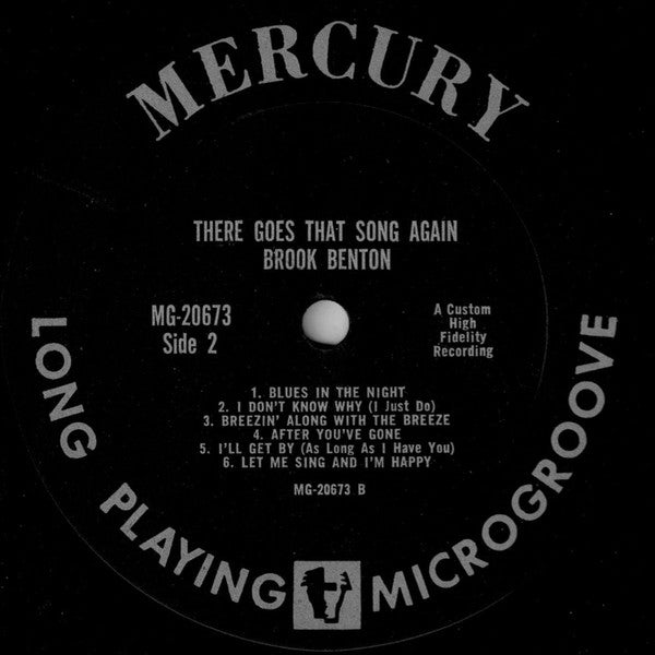 Brook Benton with Quincy Jones And His Orchestra : There Goes That Song Again (LP, Album, Mono)
