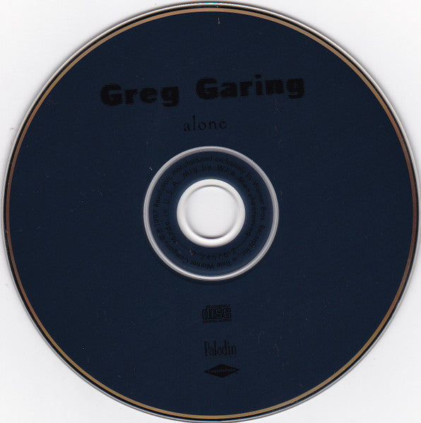 Greg Garing : Alone (CD, Album)