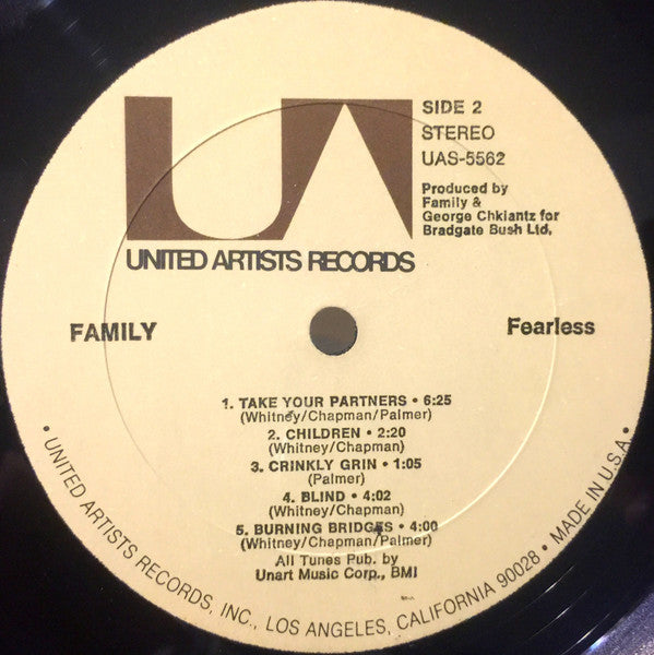 Family (6) : Fearless (LP, Album, All)
