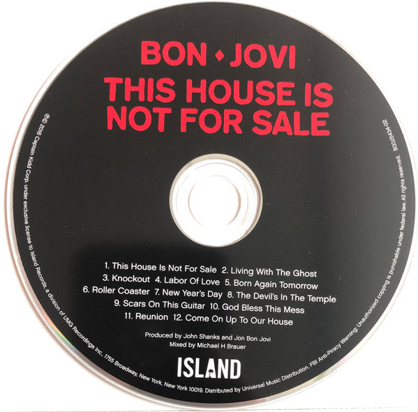 Bon Jovi : This House Is Not For Sale (CD, Album)