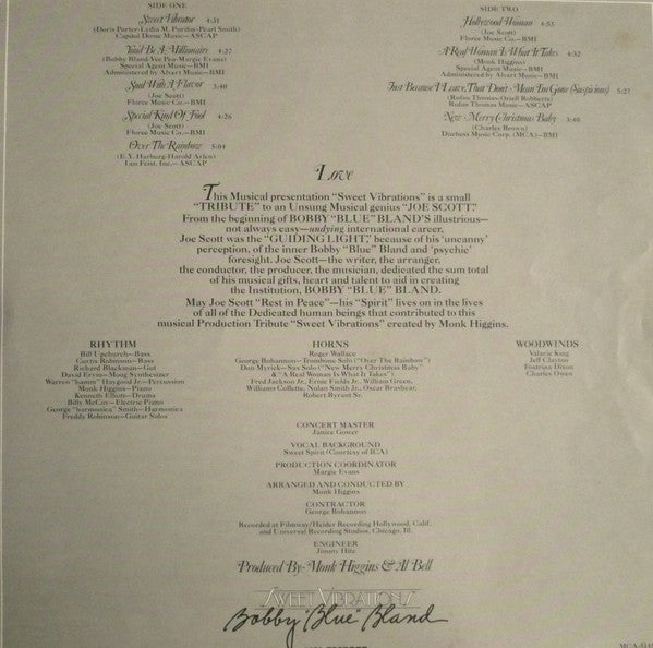 Bobby Bland : Sweet Vibrations (LP, Album)