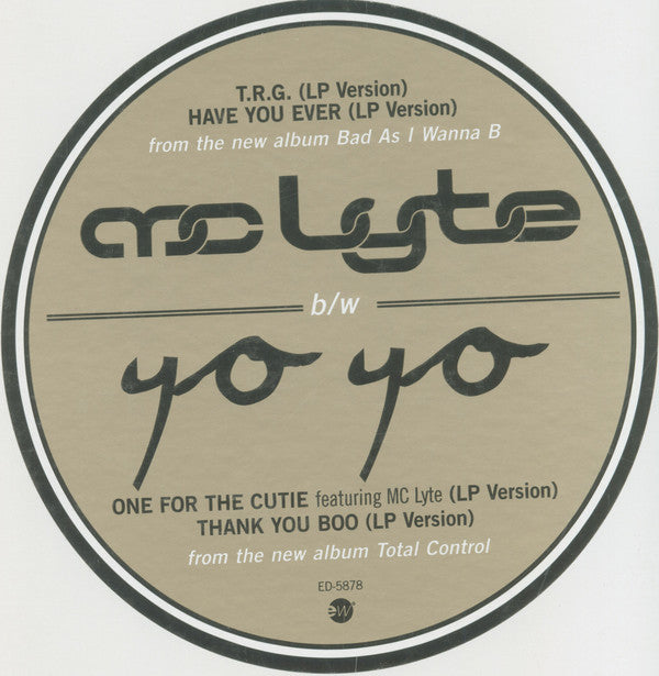 MC Lyte / Yo-Yo : T.R.G. (The Rap Game) / One For The Cuties (12", Promo)