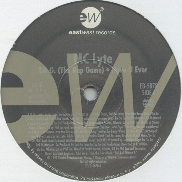 MC Lyte / Yo-Yo : T.R.G. (The Rap Game) / One For The Cuties (12", Promo)