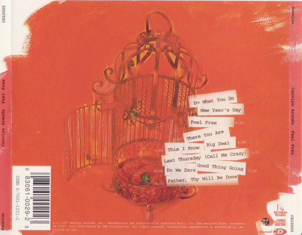 Carolyn Arends : Feel Free (CD, Album, Enh)
