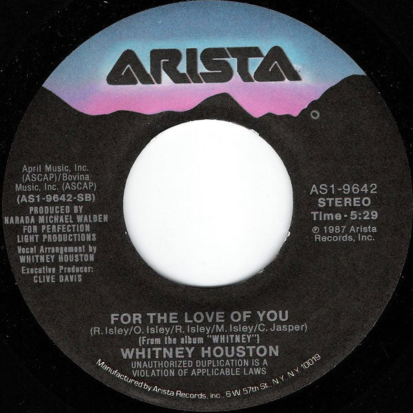 Whitney Houston : So Emotional (7", Single)
