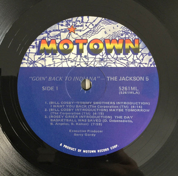 The Jackson 5 : Original TV Soundtrack - Goin' Back To Indiana (LP, Album, RE)