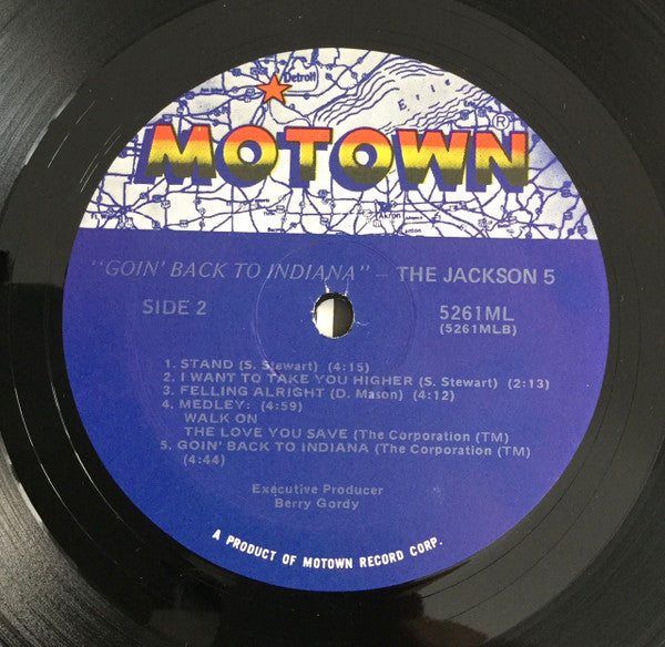 The Jackson 5 : Original TV Soundtrack - Goin' Back To Indiana (LP, Album, RE)