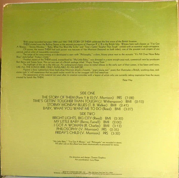 Them (3) : The Story Of Them (LP, Comp)