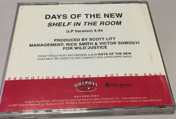 Days Of The New : Shelf In The Room (CD, Single, Promo)