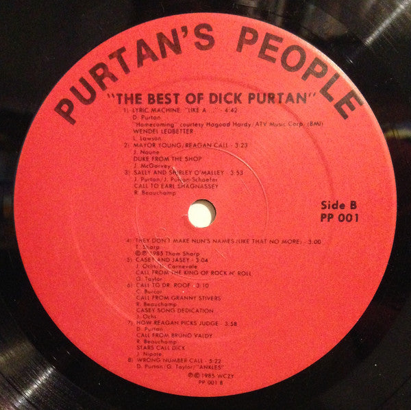 Dick Purtan : The Best of Dick Purtan (LP, Album)