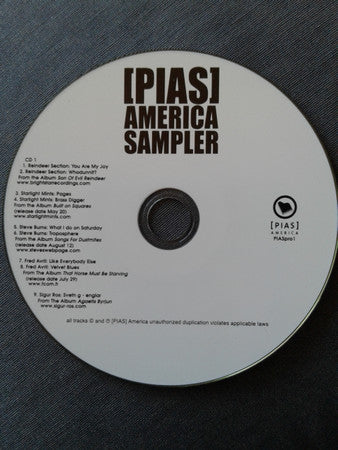 Various : [Pias] America Sampler (2xCD, Comp, Promo, Smplr)