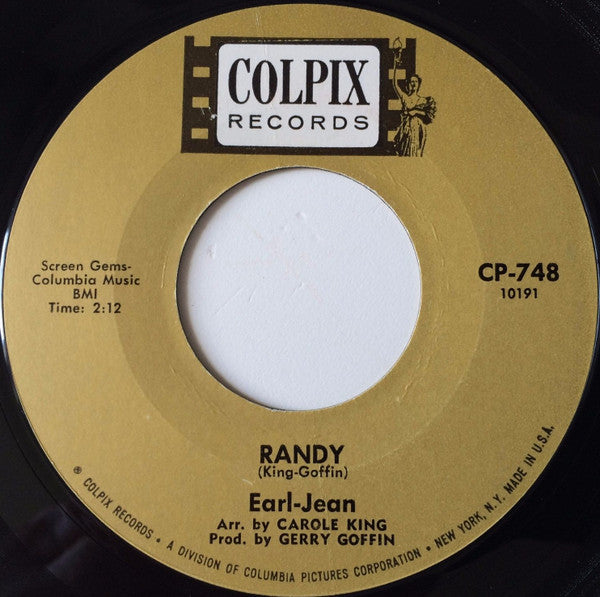 Earl-Jean* : Randy / They're Jealous Of Me (7", Single)