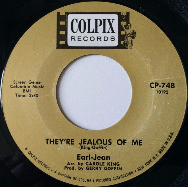 Earl-Jean* : Randy / They're Jealous Of Me (7", Single)