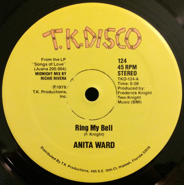 Anita Ward : Ring My Bell (12")