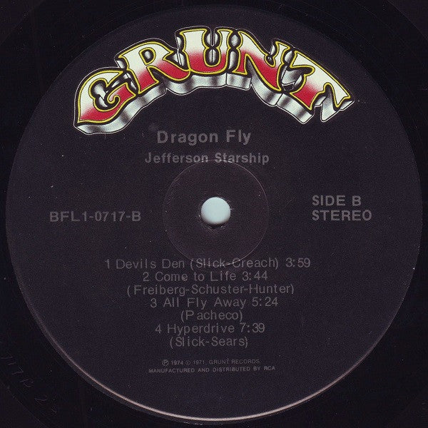 Jefferson Starship : Dragon Fly (LP, Album, Hol)