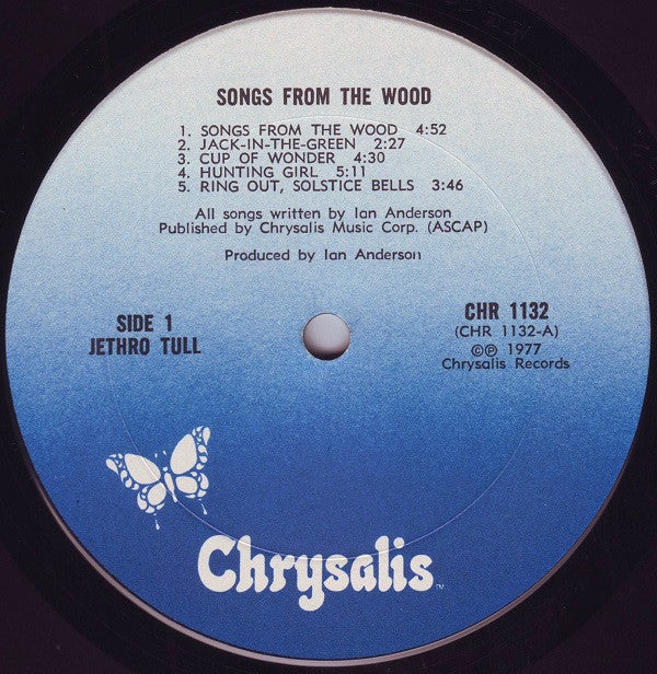 Jethro Tull : Songs From The Wood (LP, Album, Pit)