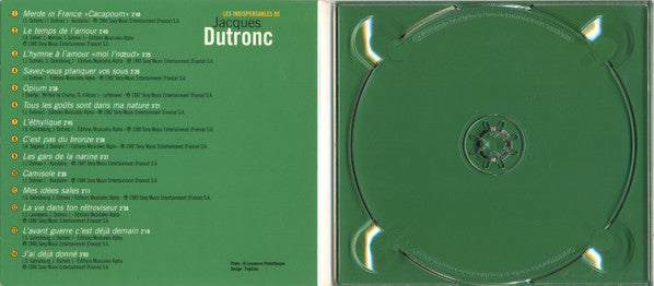 Jacques Dutronc : Les Indispensables De Jacques Dutronc (Versions Originales) (CD, Comp, RM)