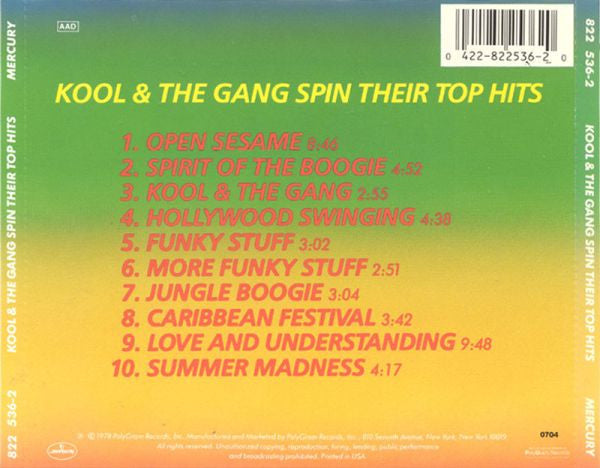 Kool & The Gang : Spin Their Top Hits (CD, Comp)