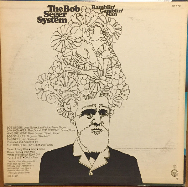 Bob Seger System : Ramblin' Gamblin' Man (LP, Album, M/Print, Jac)