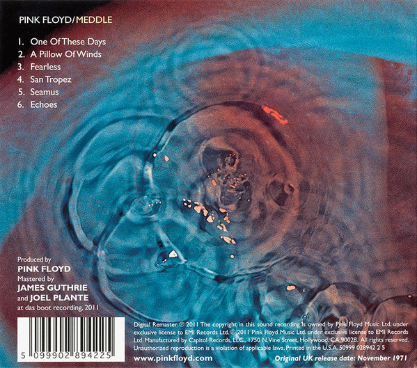 Pink Floyd : Meddle (CD, Album, RE, RM, Gat)