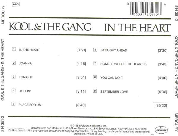 Kool & The Gang : In The Heart (CD, Album, RE)