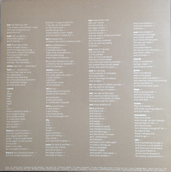 Johnny Cash : Hello, I'm Johnny Cash (LP, Album, Gat)