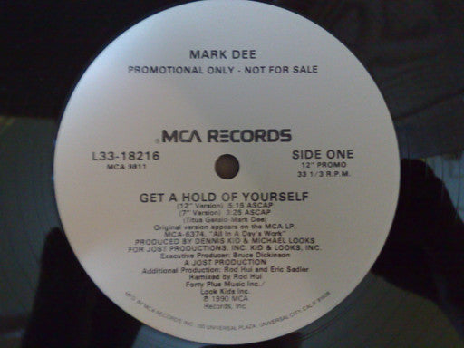 Mark Dee : Get A Hold Of Yourself (12", Promo)