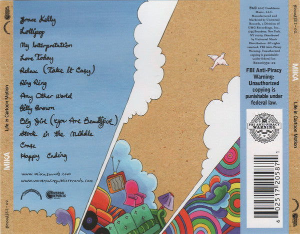 MIKA (8) : Life In Cartoon Motion (CD, Album)