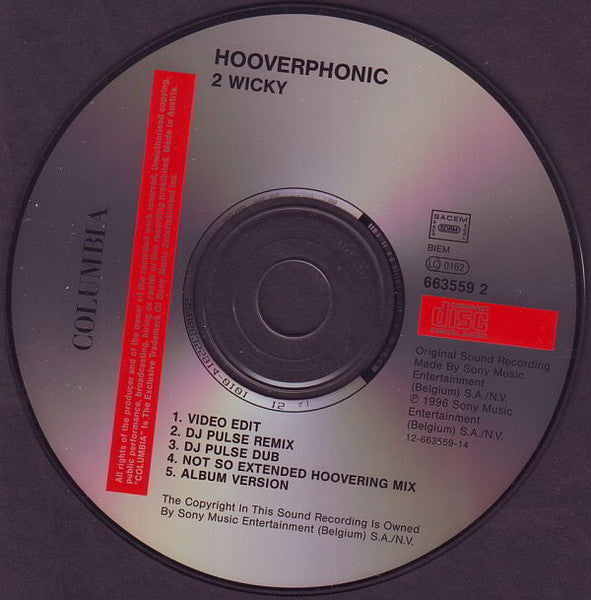 Hooverphonic : 2Wicky (CD, Maxi, RE)